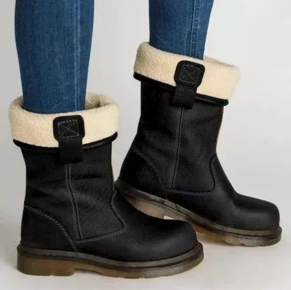 Bottes élégantes et confortables pour femme en hiver