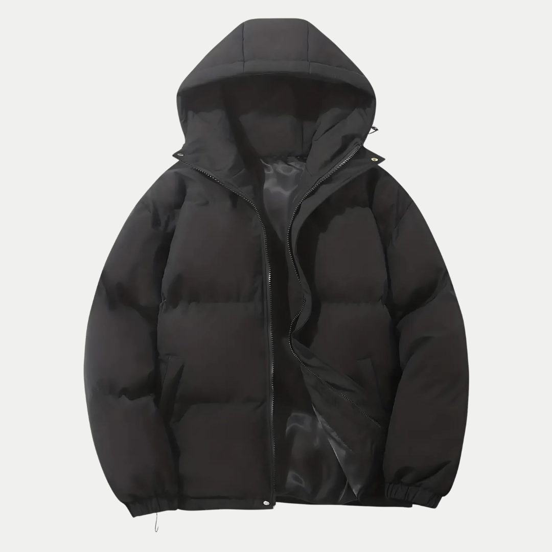 Veste bombardier classique d'hiver pour hommes avec capuche