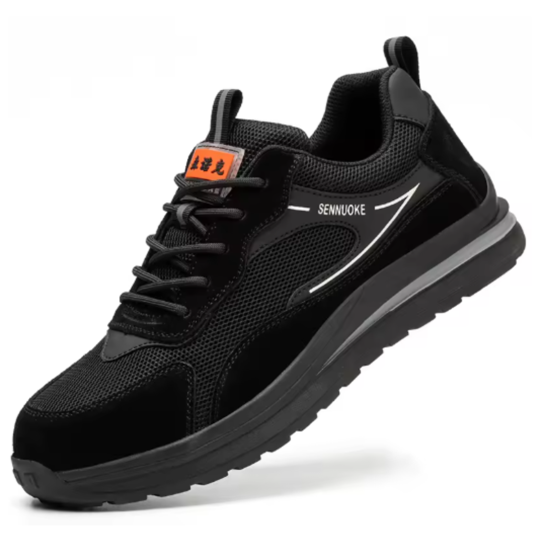 Baskets de sécurité légères durables homme – Embout en acier, antidérapantes, respirantes, chaussures de travail industrielles