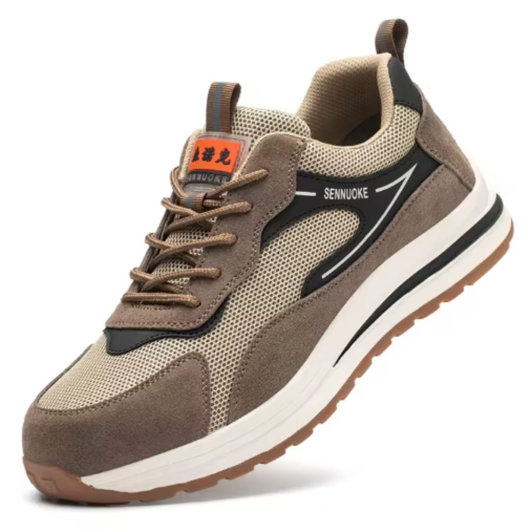 Baskets de sécurité légères durables homme – Embout en acier, antidérapantes, respirantes, chaussures de travail industrielles