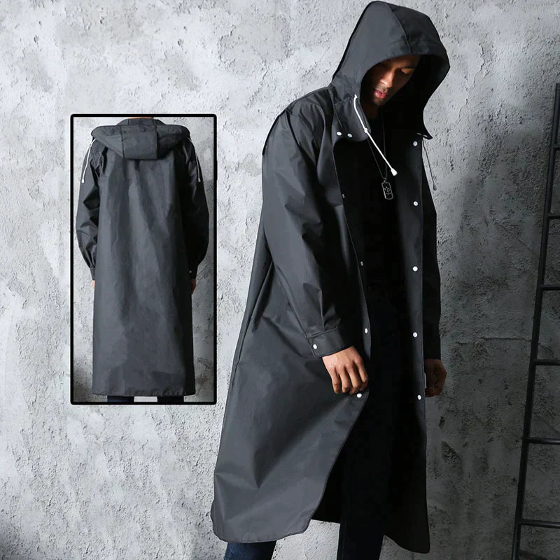 Imperméable Longue Durable pour Homme – Veste Extérieure Étanche