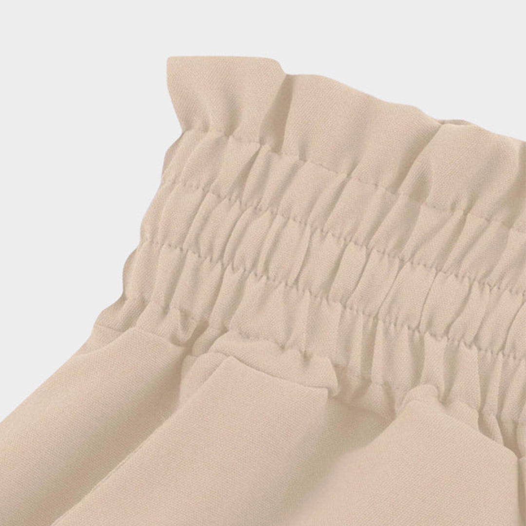 Pantalon Palazzo Large Taille Haute Femme – Pantalon Confortable à Cordon