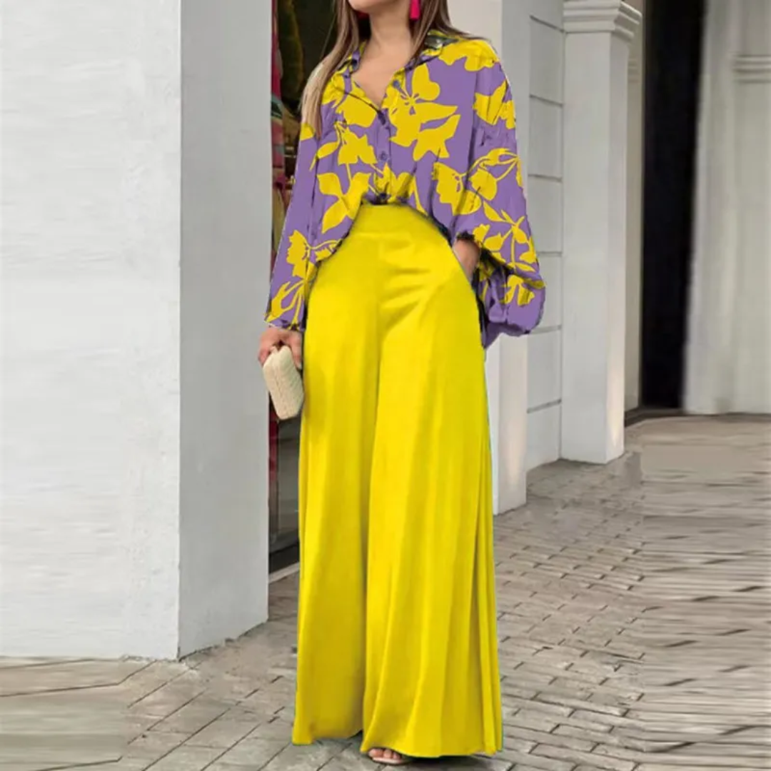 Ensemble femme 2 pièces – Tissu léger, parfait pour une tenue habillée décontractée