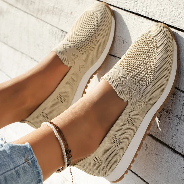 Mocassins en maille confort pour femmes