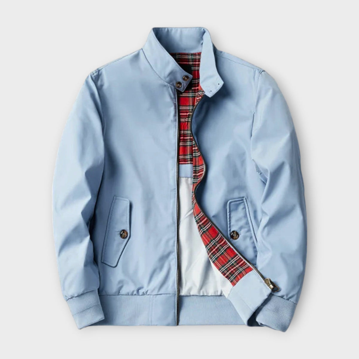 Veste Légère à Fermeture Éclair pour Homme – Col Montant de Transition Veste