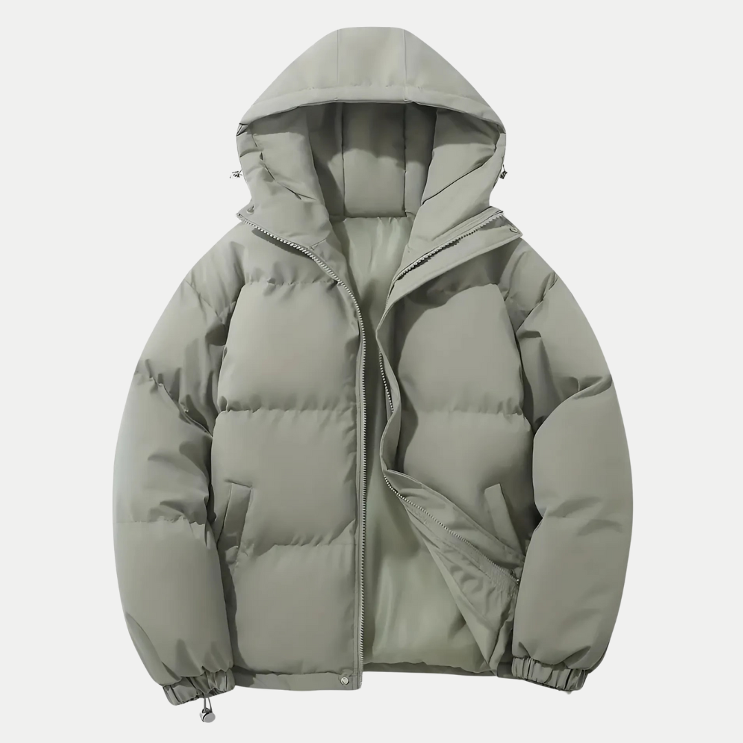 Veste bombardier classique d'hiver pour hommes avec capuche
