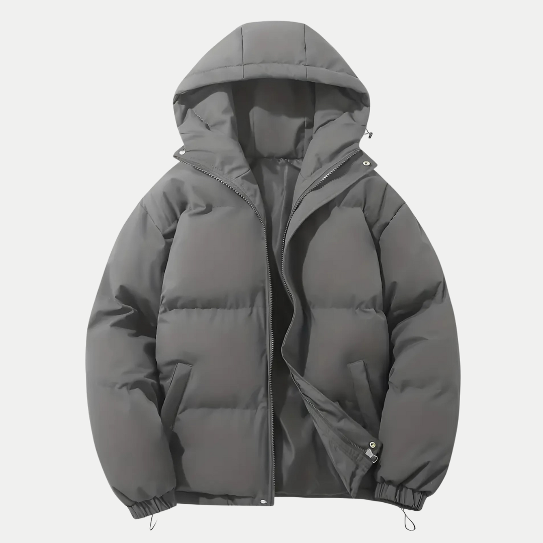 Veste bombardier classique d'hiver pour hommes avec capuche
