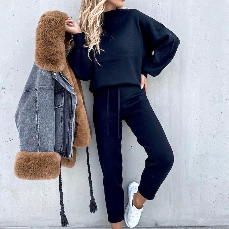 Ensemble de survêtement deux pièces élégant et confortable pour femme