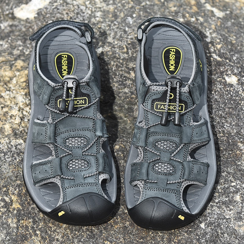 Sandales en cuir | Sandales confortables et élégantes pour homme