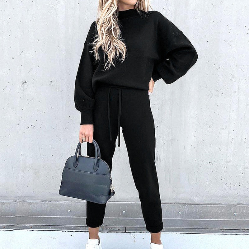 Ensemble de survêtement deux pièces élégant et confortable pour femme