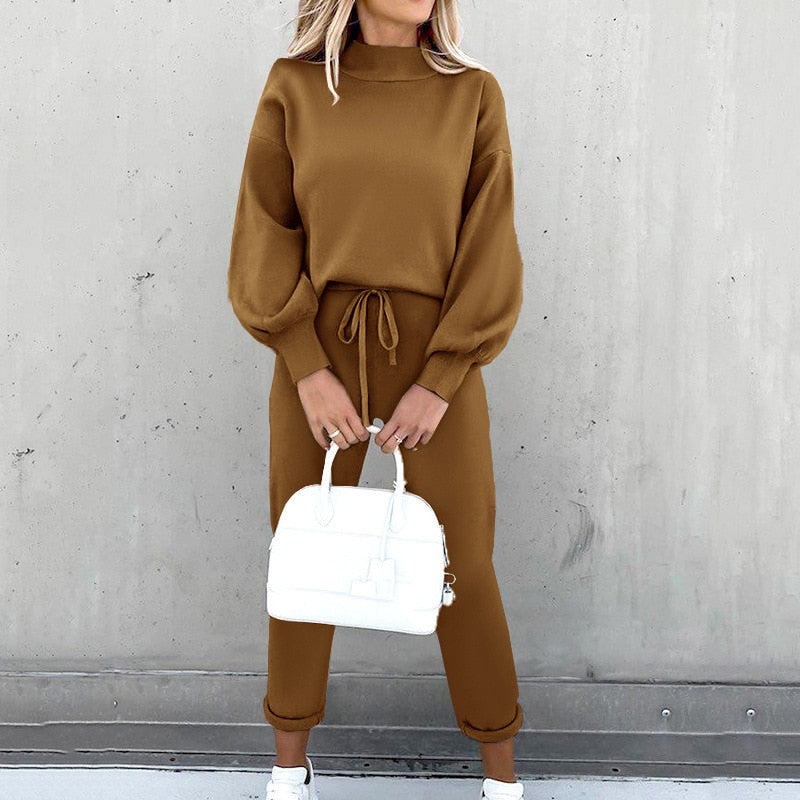 Ensemble de survêtement deux pièces élégant et confortable pour femme