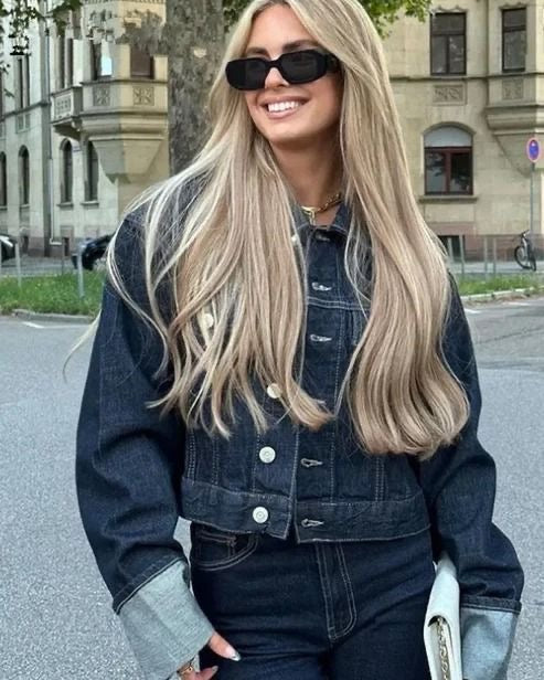 Ensemble en denim chic et stylé pour femmes - décontracté, élégant