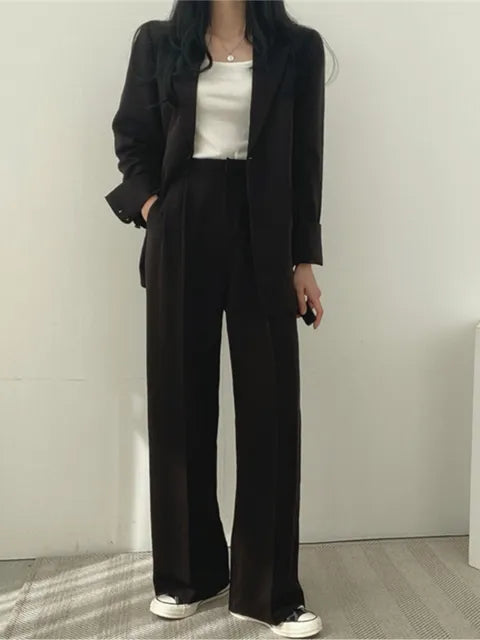 Tailleur Femme Deux Pièces | Tailleur Pantalon Femme | Ensemble Femme Deux Pièces