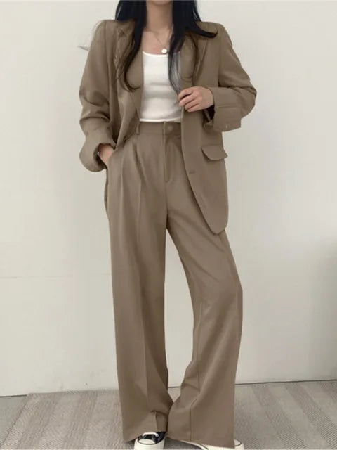 Tailleur Femme Deux Pièces | Tailleur Pantalon Femme | Ensemble Femme Deux Pièces