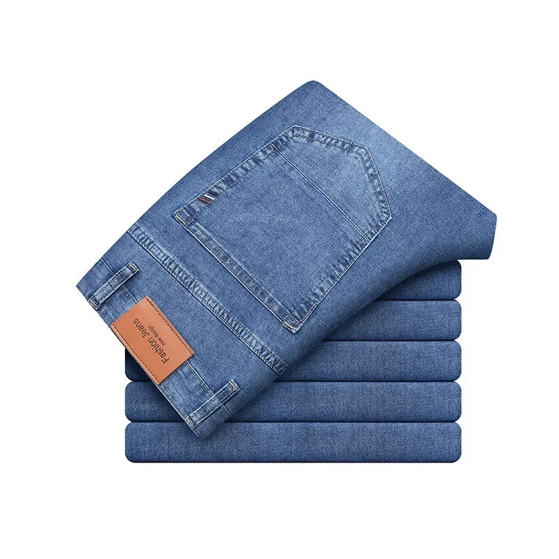 Jean Homme Premium Résistant Coupe Droite Ajustée – Denim Quotidien