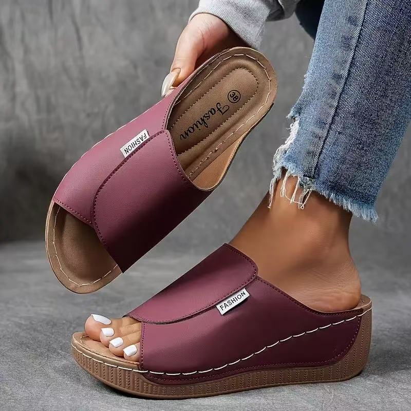 Sandales Femme à Plateforme Confort – Brides Réglables avec Soutien de la Voûte Plantaire