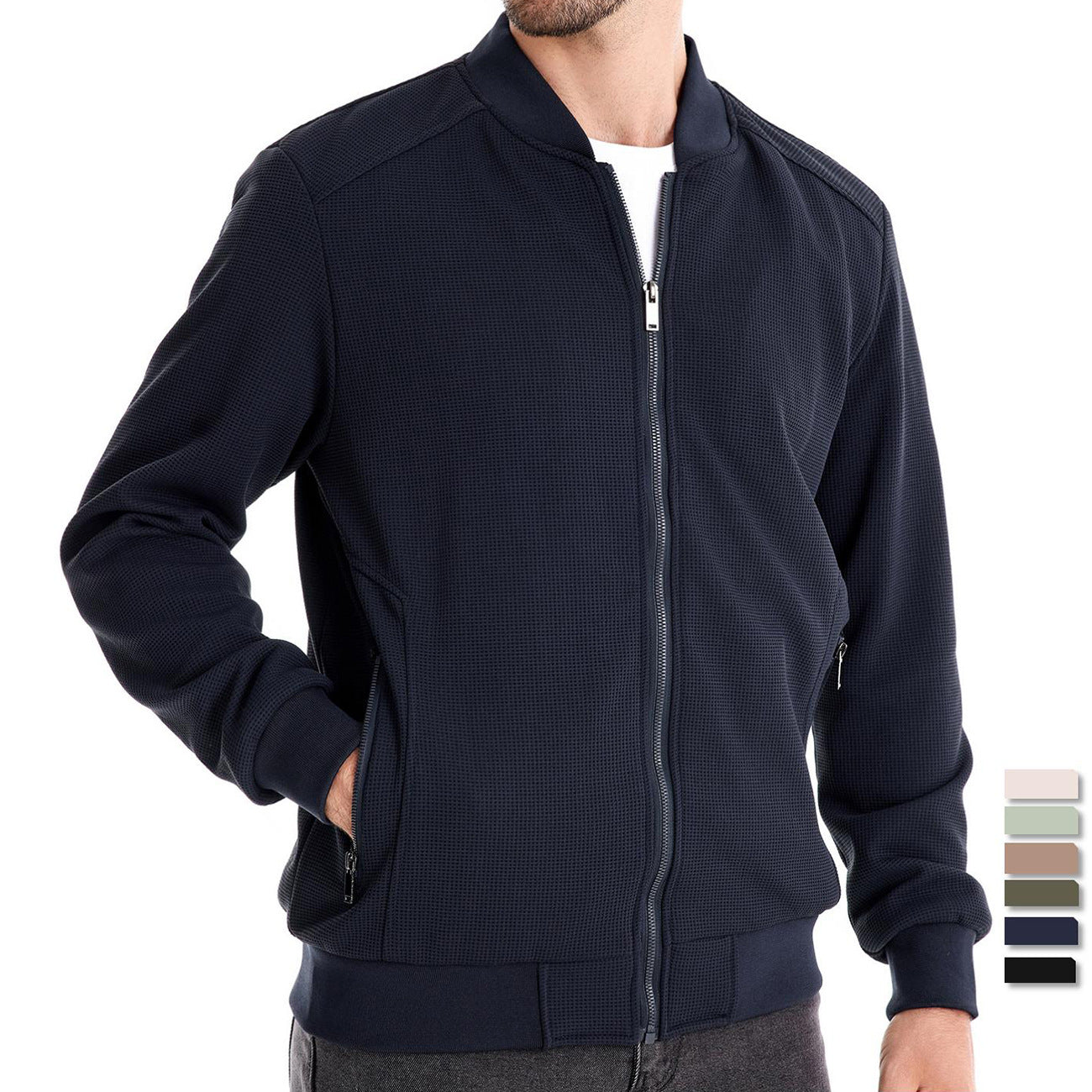 Veste Zippée Homme Automne & Hiver – Chaleur, Style Et Protection Quotidienne
