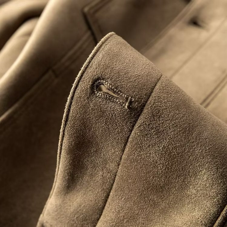 Veste en cuir suédé pour hommes | Élégante & durable | Design intemporel