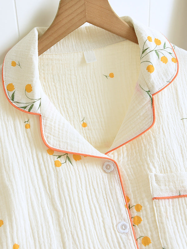 Femmes Pyjama Élégant en Coton