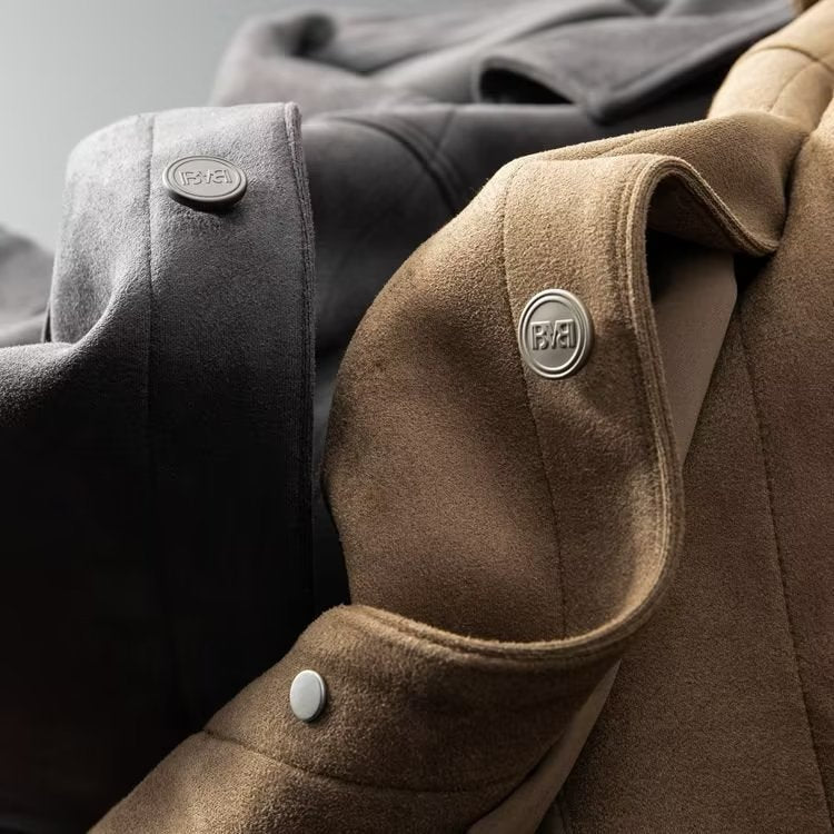 Veste en cuir suédé pour hommes | Élégante & durable | Design intemporel