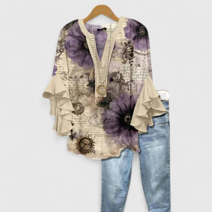 Blouse Chic Femme – Style Élégant Polyvalent Bureau et Soirée