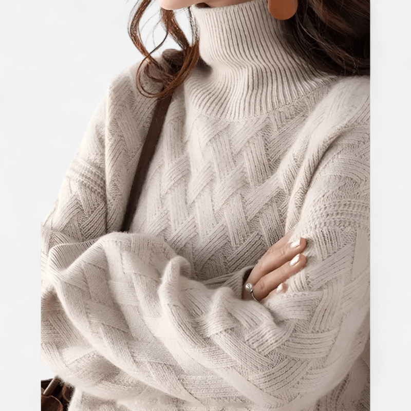 Pull Col Roulé Luxueux pour Femme