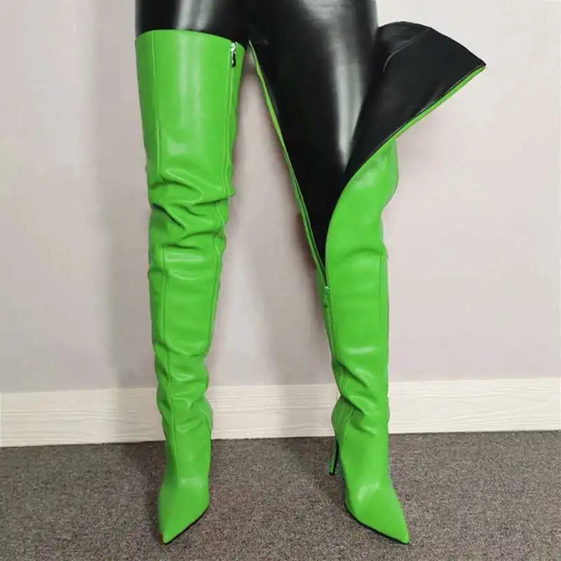 Cuissardes femme à talons hauts