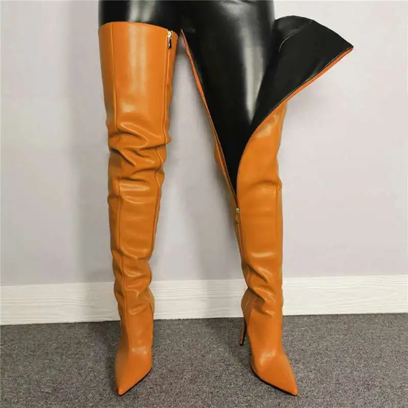 Cuissardes femme à talons hauts