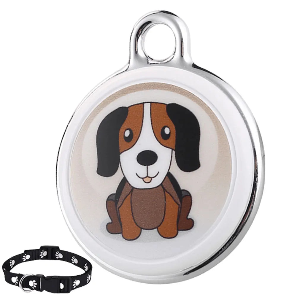 Mini Traceur GPS Étanche pour Chats Chiens – Suivi Intelligent Longue Distance Collier Compatible iOS Android