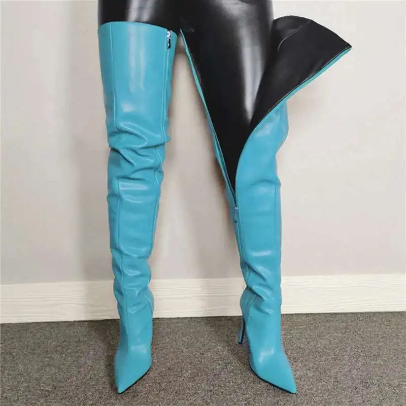 Cuissardes femme à talons hauts