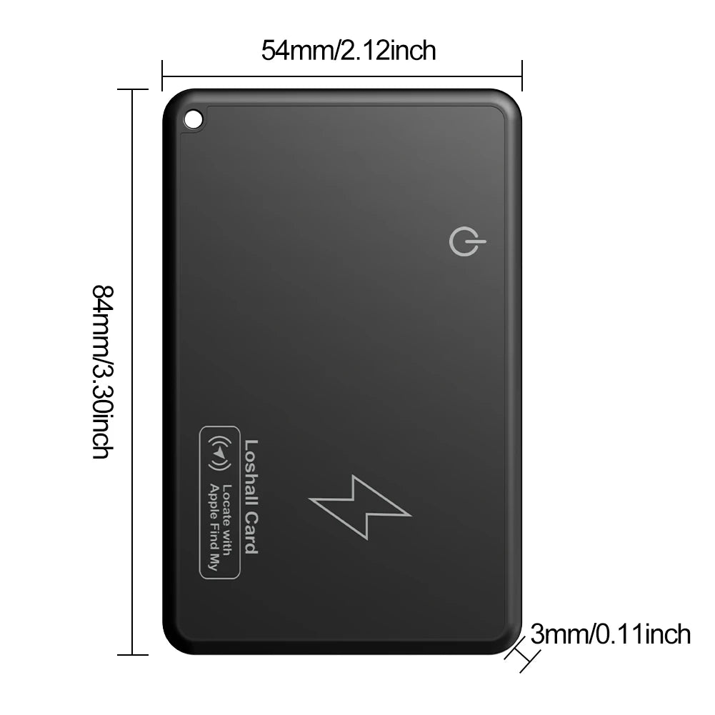 Carte Traceur de Portefeuille à Chargement Sans Fil – Localisateur GPS pour iPhone Apple