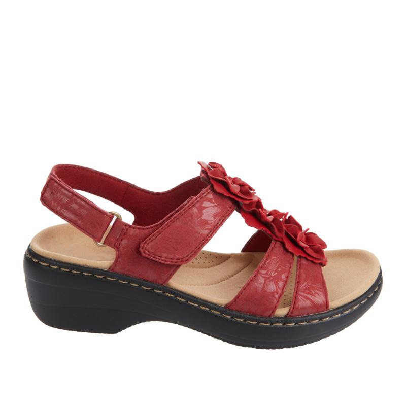 Sandales Décontractées Florales Orthopédiques Confortables à Petit Talon Plateforme Femme – Chaussures Élégantes d’Été