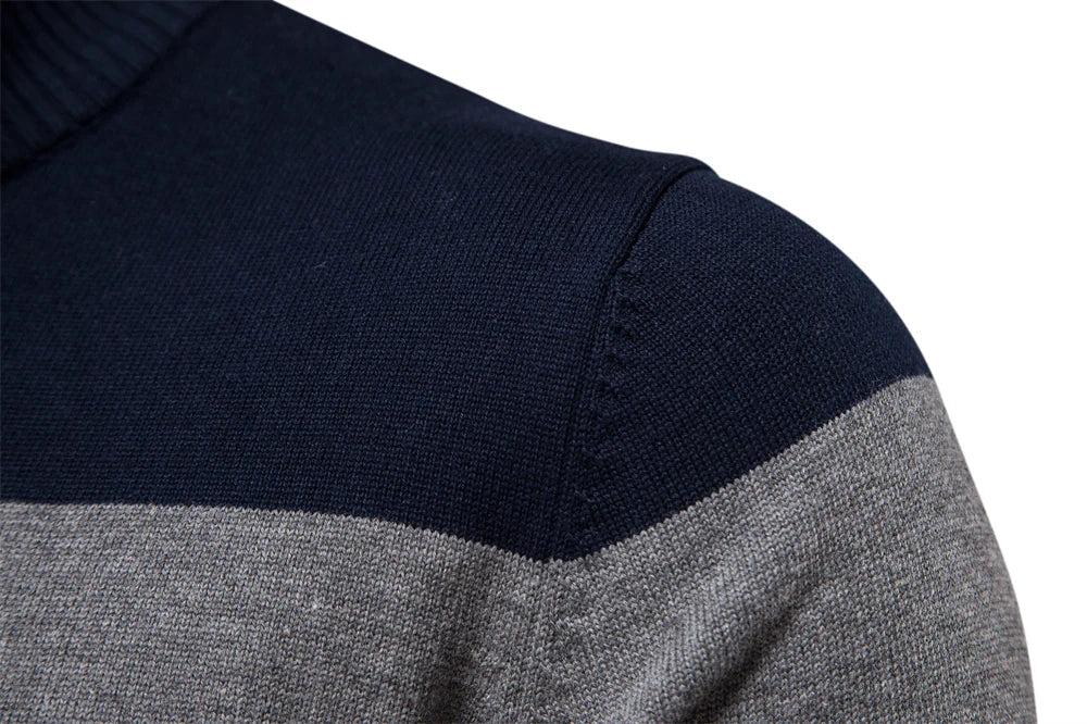 Pull Zippé À Rayures Homme – Style Intemporel Et Confort Moderne