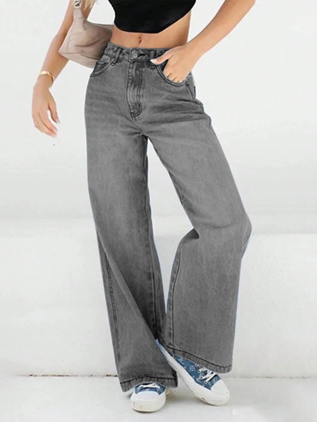 Jean baggy femme | Taille haute