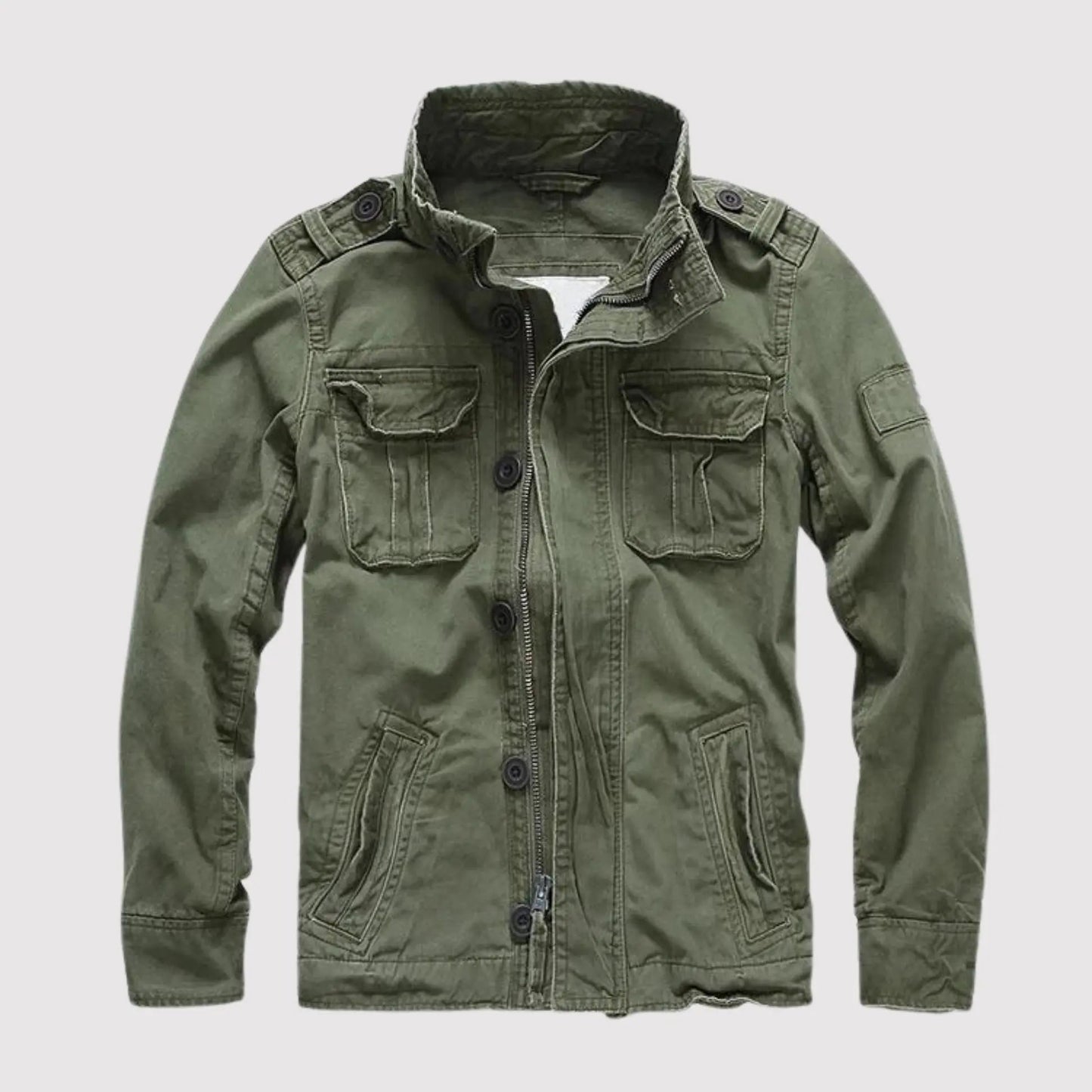 Veste classique à manches longues pour hommes avec poches