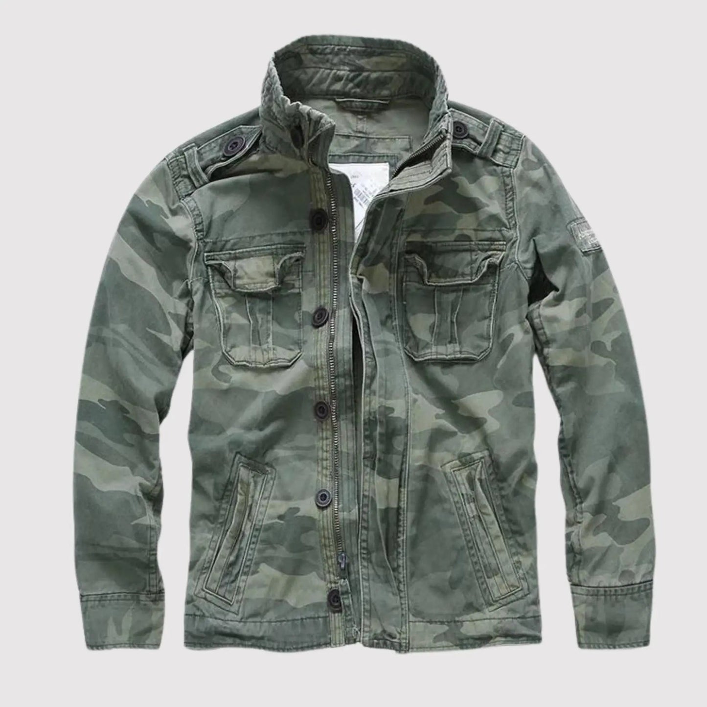 Veste classique à manches longues pour hommes avec poches