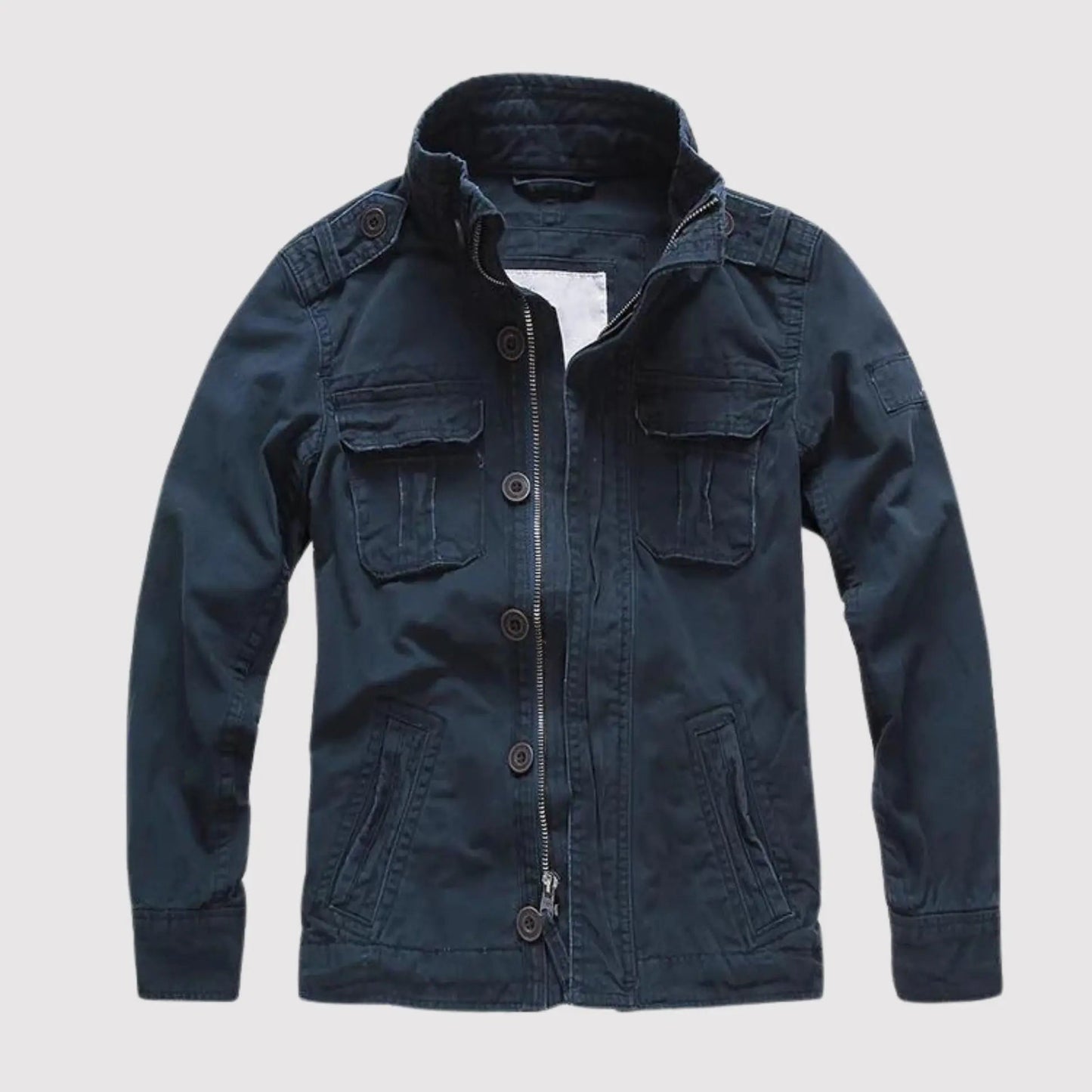 Veste classique à manches longues pour hommes avec poches