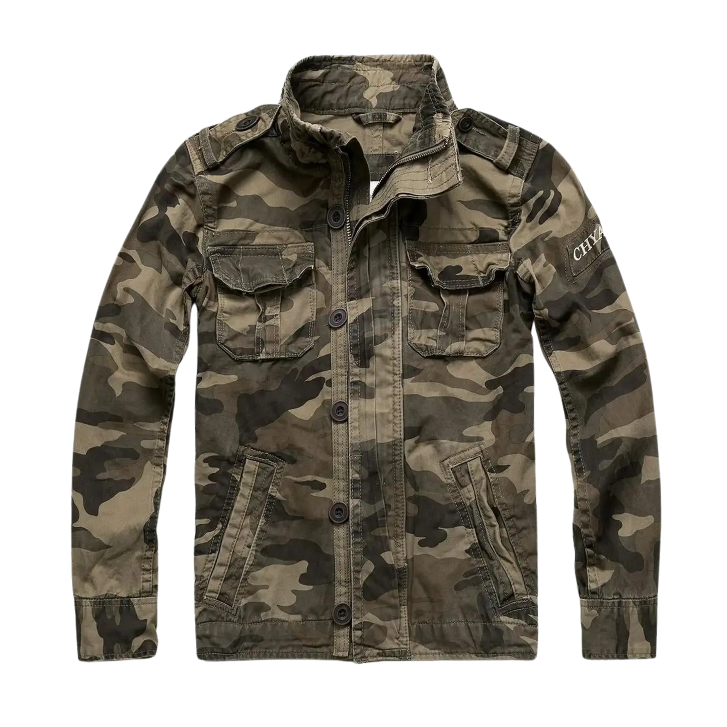 Veste classique à manches longues pour hommes avec poches