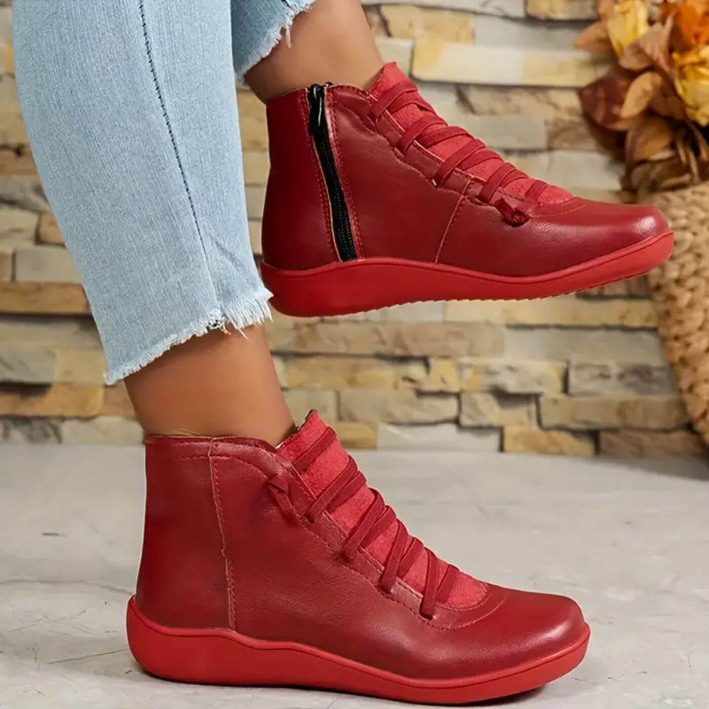Bottes cheville confort élégantes pour femme