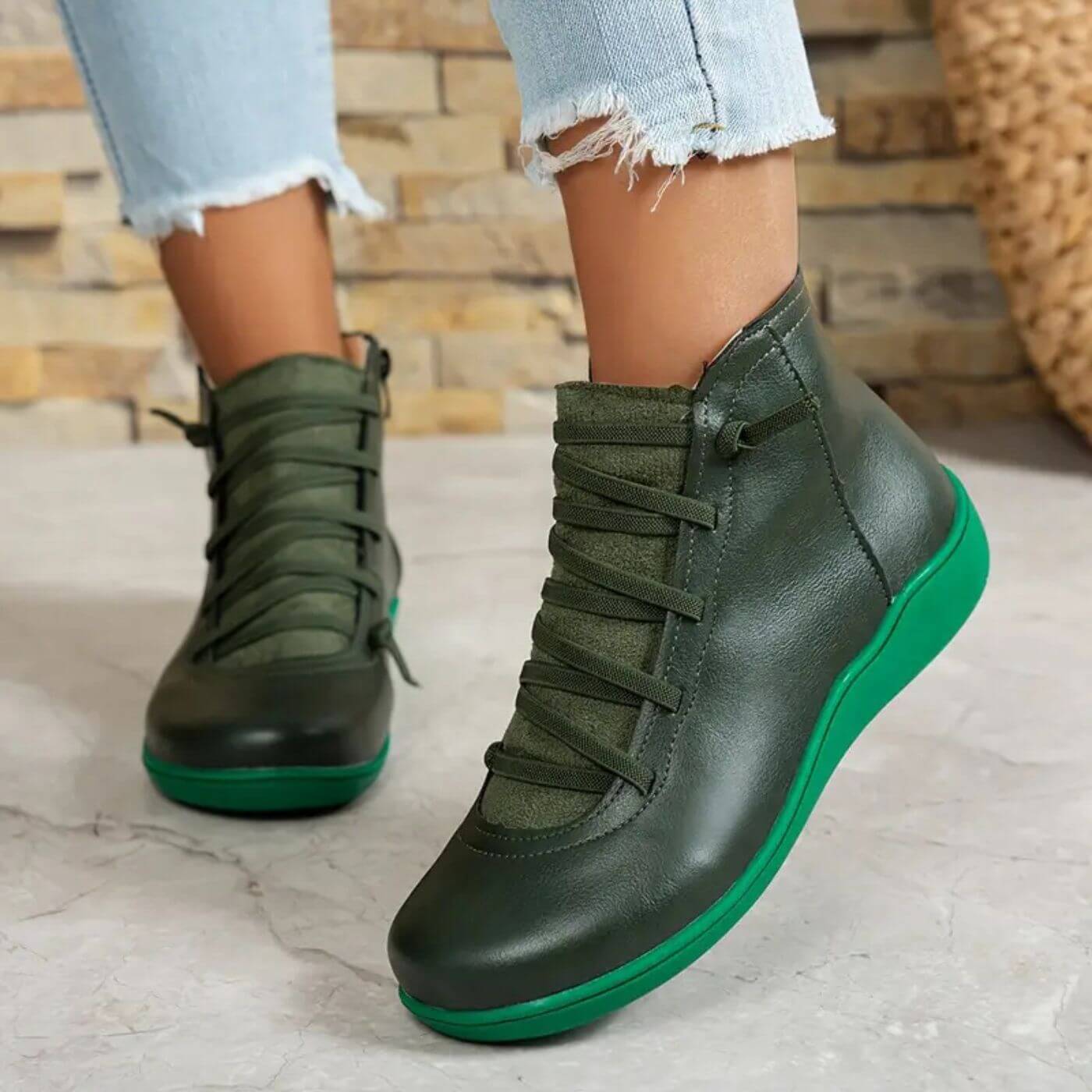 Bottes cheville confort élégantes pour femme