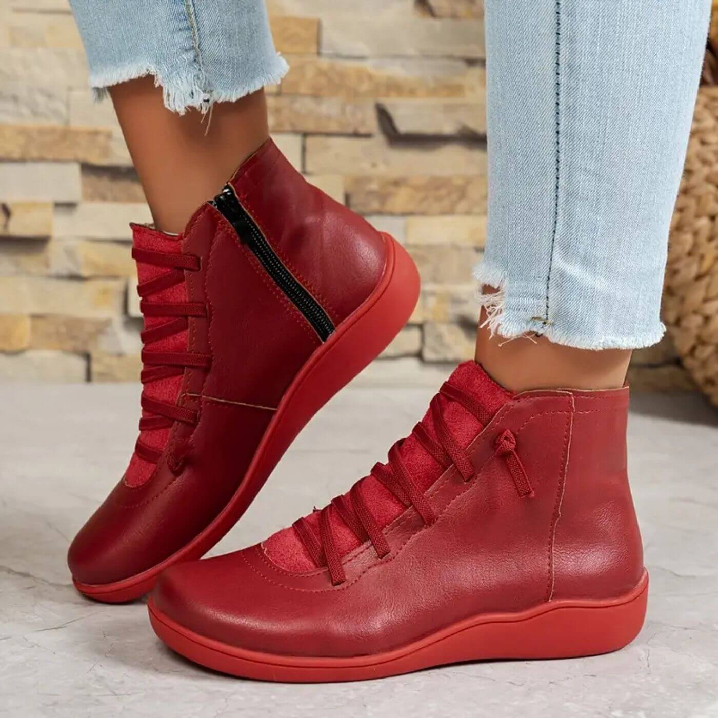 Bottes cheville confort élégantes pour femme