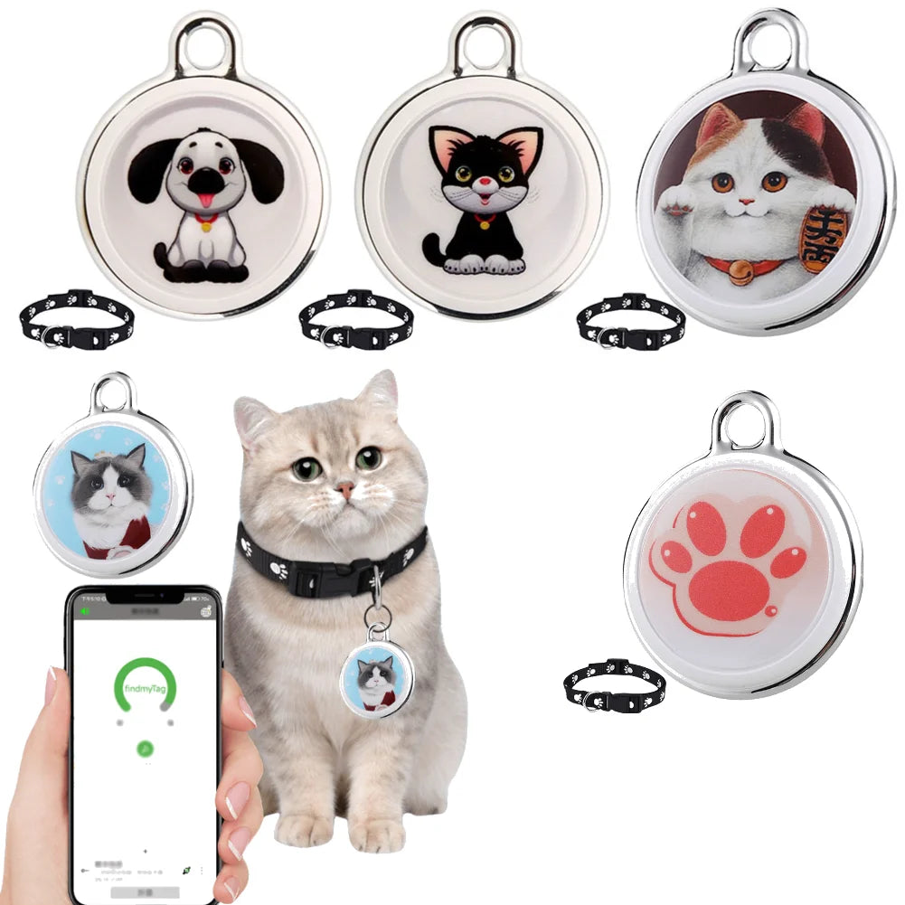 Mini Traceur GPS Étanche pour Chats Chiens – Suivi Intelligent Longue Distance Collier Compatible iOS Android