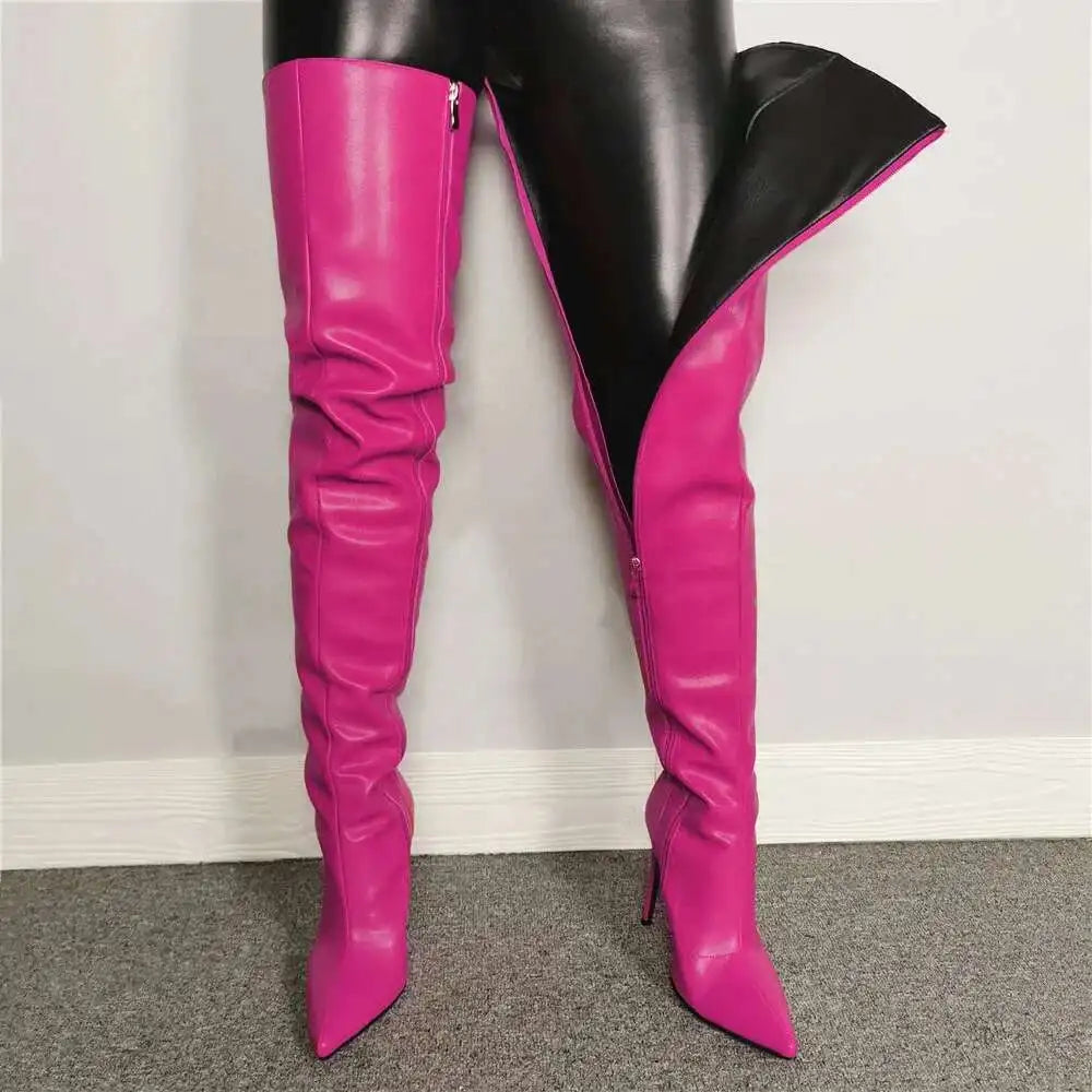 Cuissardes femme à talons hauts
