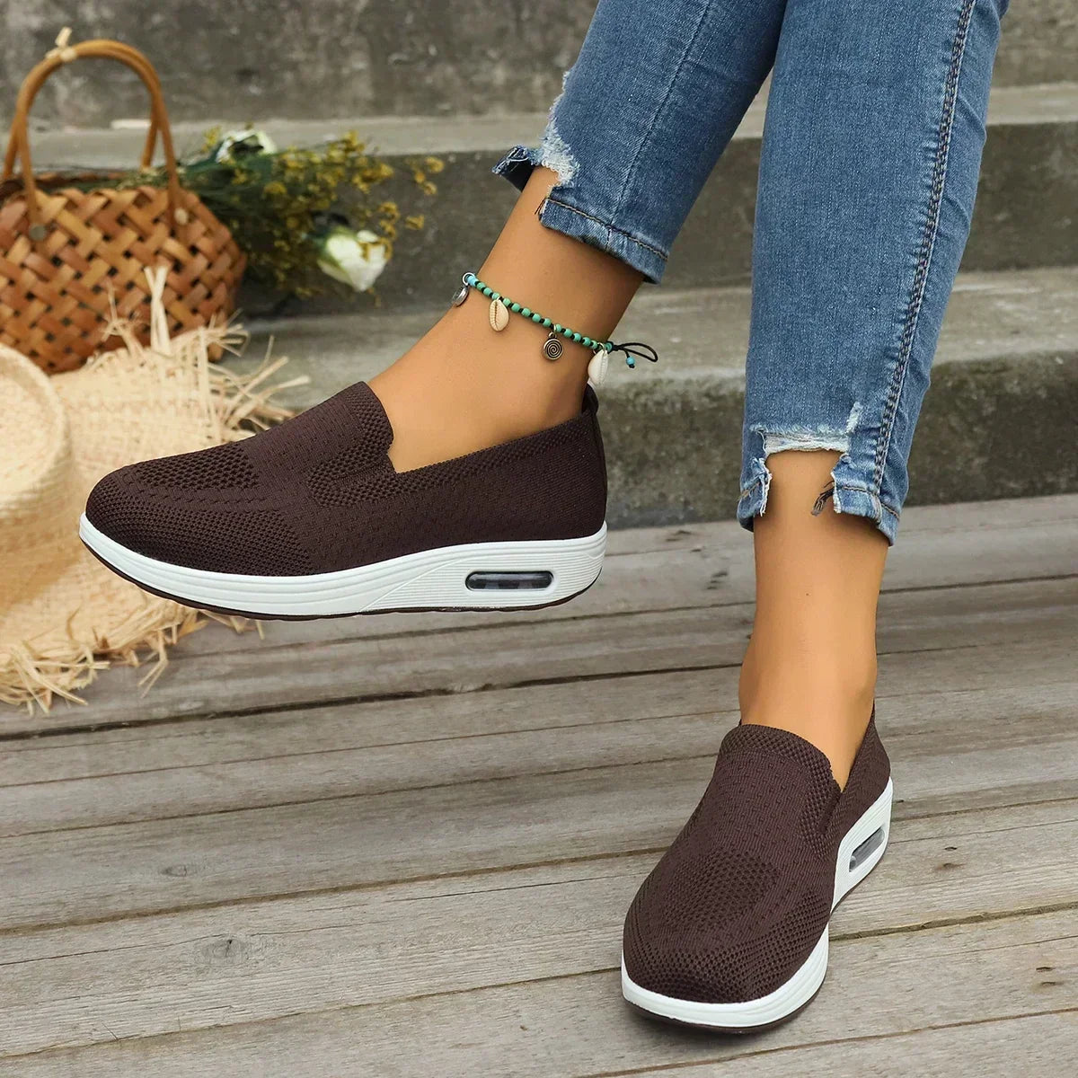 Chaussures de marche à enfiler pour femmes soutien au quotidien