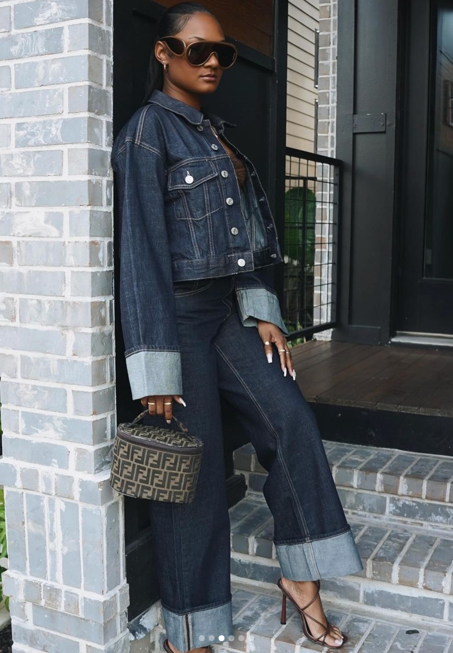 Ensemble en denim chic et stylé pour femmes - décontracté, élégant