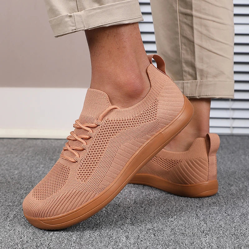 Men's breathable mesh sneakers with cushioned sole - Lightweight and comfortable