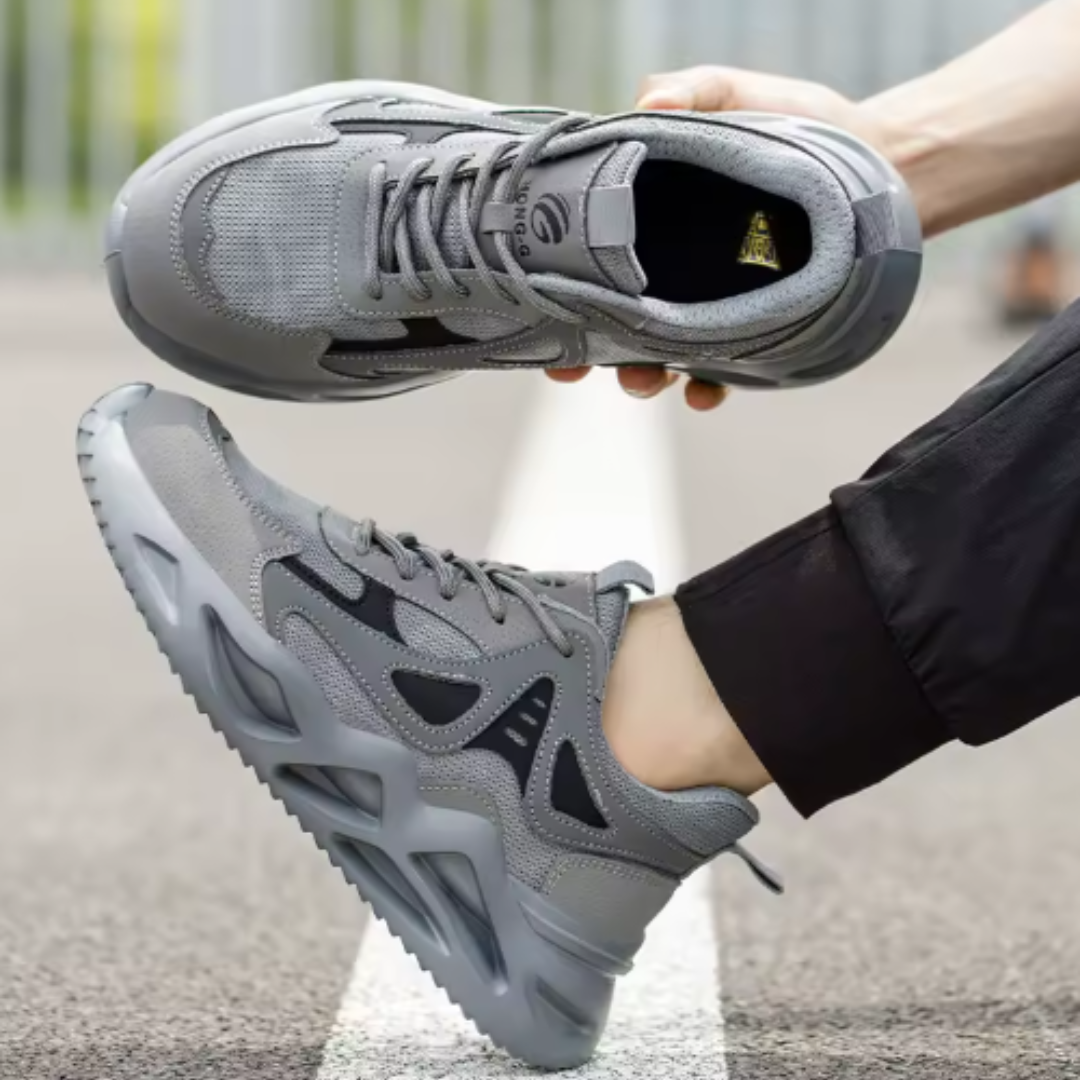Chaussures de sécurité confortables unisexes – Légères, antidérapantes, embout acier, robustes
