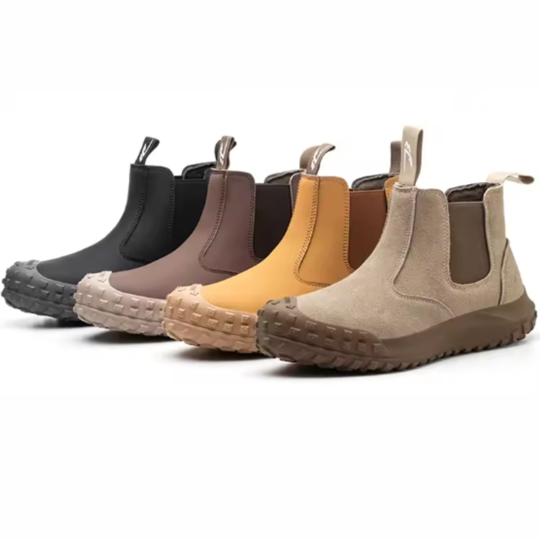 Bottes de soudure Chelsea robustes pour homme – Embout en acier, antidérapantes, durables, chaussures de travail protectrices