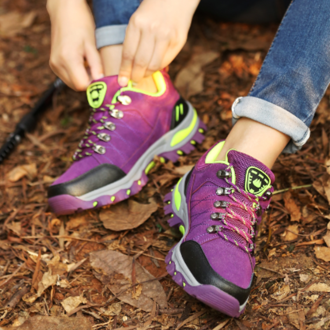 Chaussures à lacets toutes saisons avec semelle épaisse pour femme