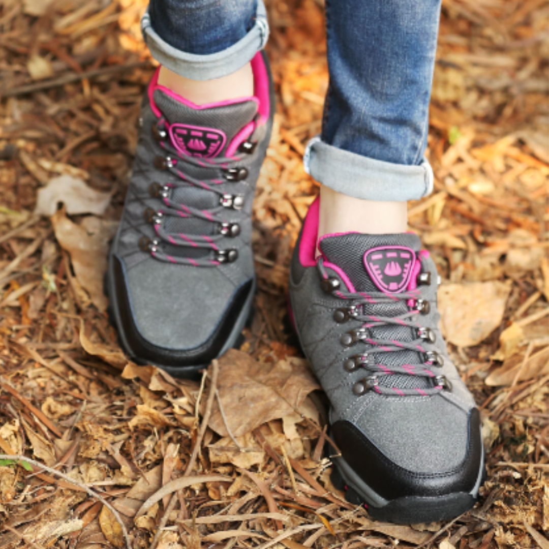 Chaussures à lacets toutes saisons avec semelle épaisse pour femme